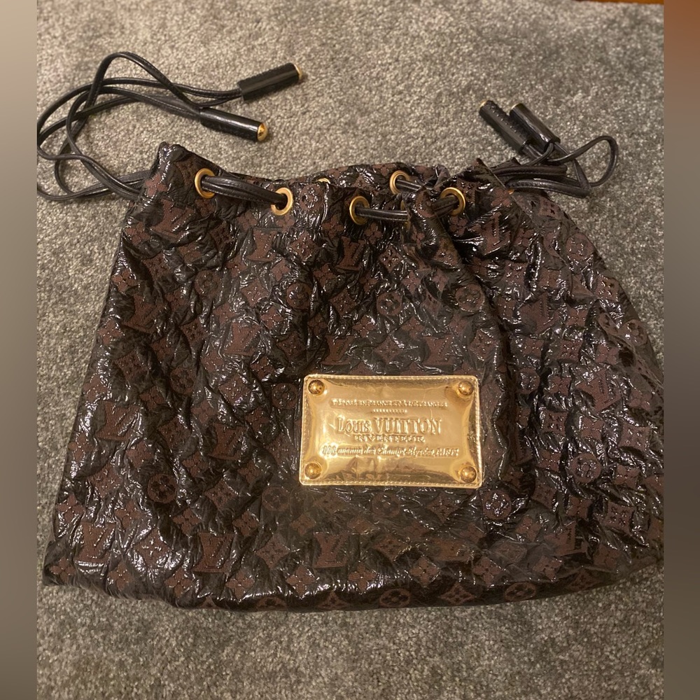 Authentic Louis Vuitton squishy vinyl tote purse